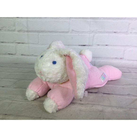 Eden | Toys | Vintage Eden White Laying Bunny Rabbit With Pink Outfit ...